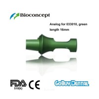 Abutment analog for 033010, green, length 16mm     063070 